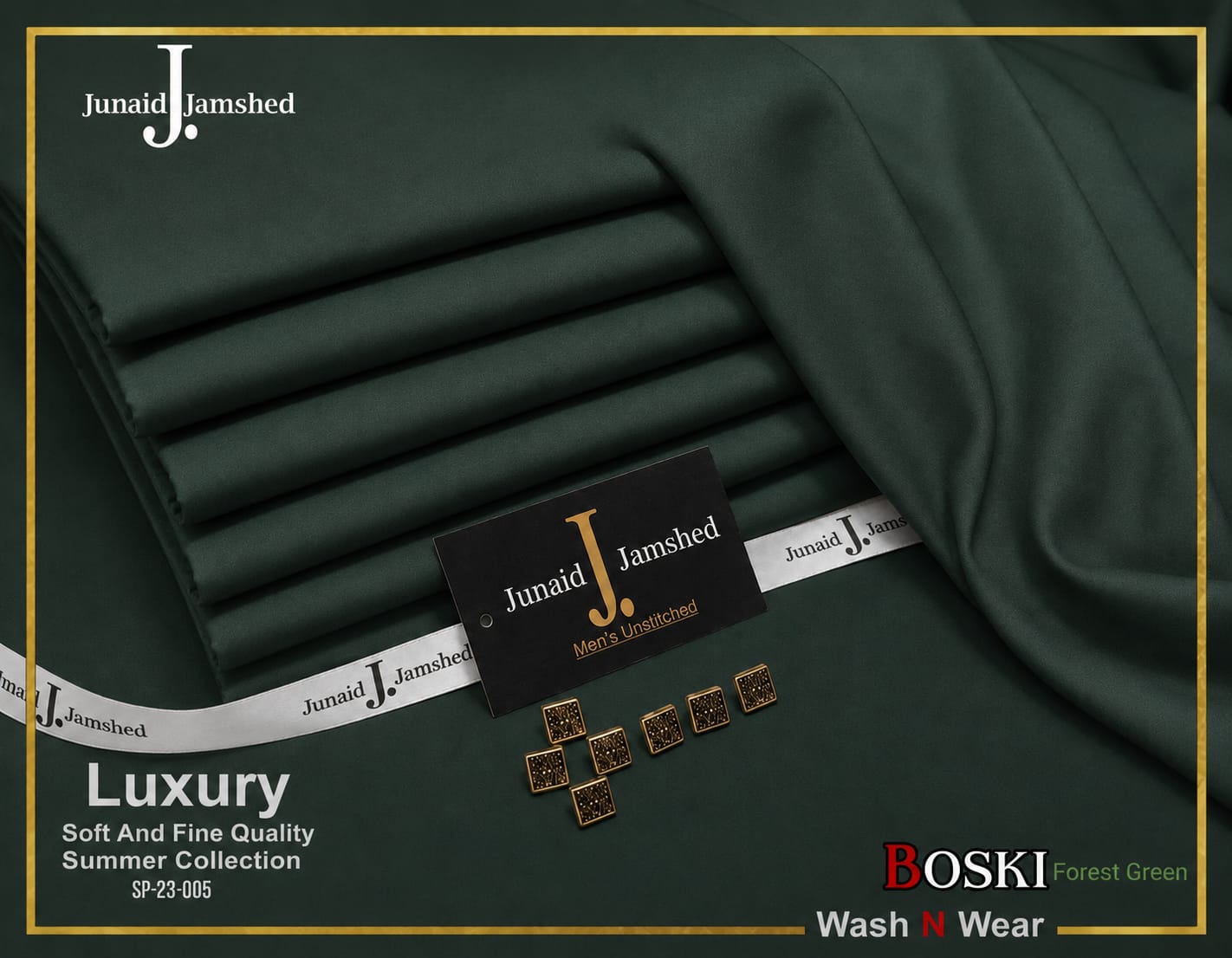 Premium J. Wash & Wear Boski | Boski Forest Green