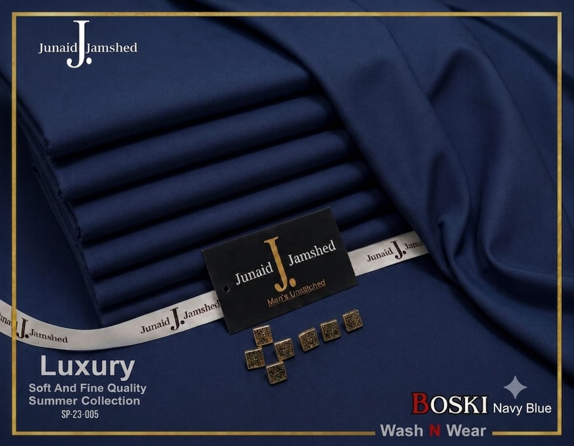 Premium J. Wash & Wear Boski | Boski Navy Blue