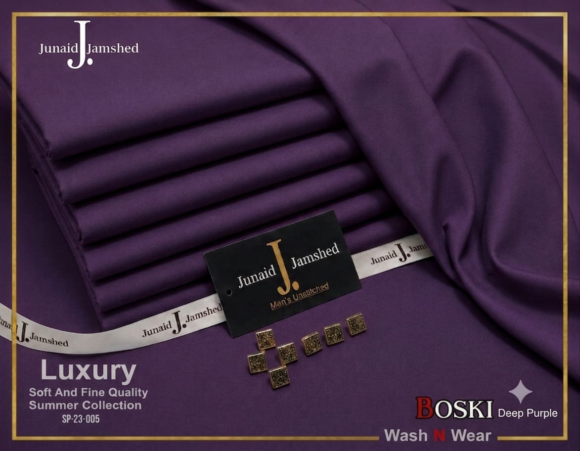 Premium J. Wash & Wear Boski | Boski Deep Purple