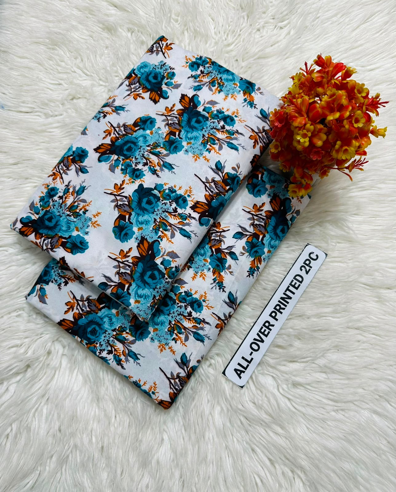 Women's Floral Print 2 Piece Summer Suit – Digital Printed Micro Polo Cotton | 034