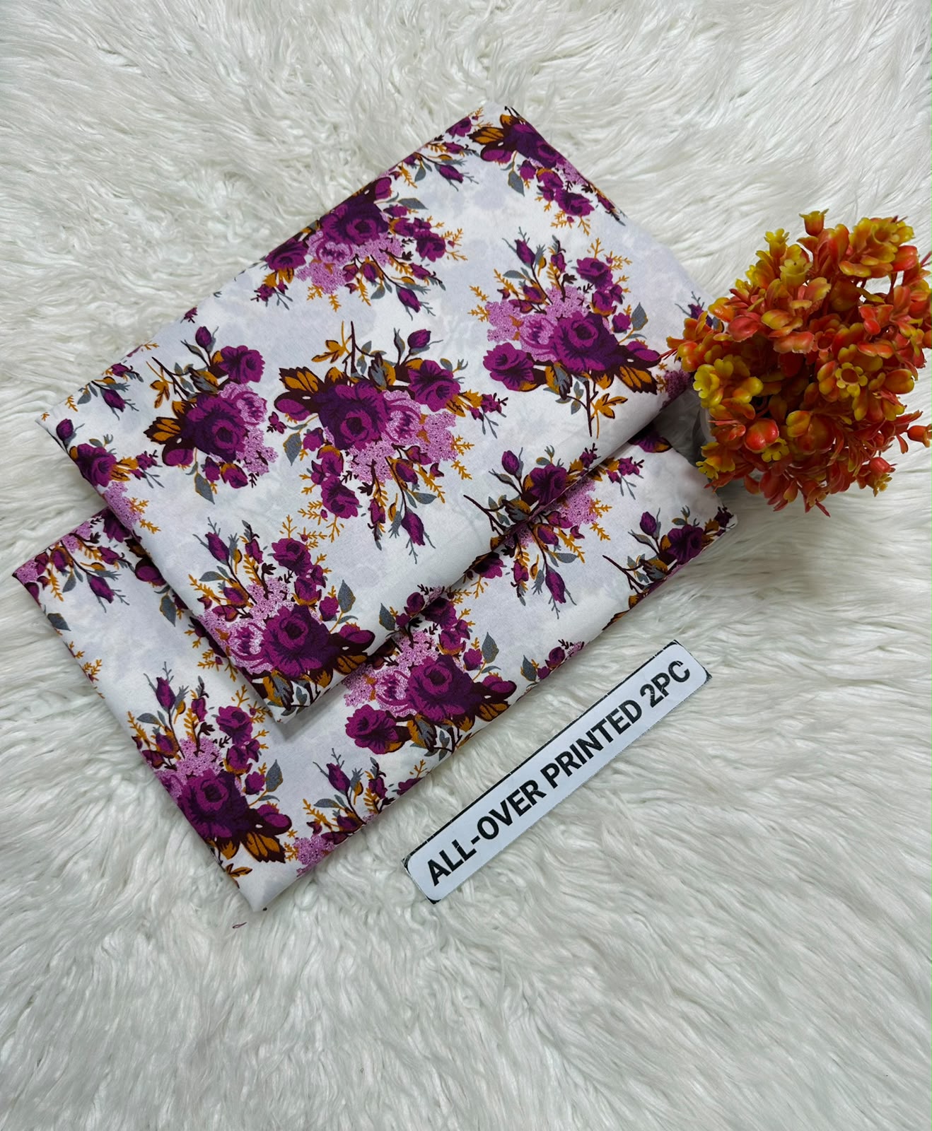 Women's Floral Print 2 Piece Summer Suit – Digital Printed Micro Polo Cotton | 028