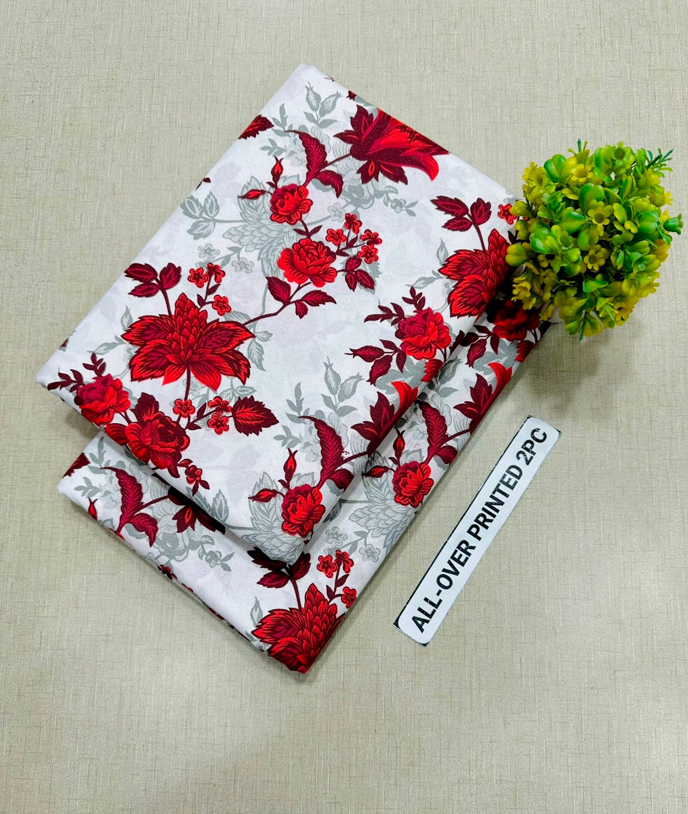 Women's Floral Print 2 Piece Summer Suit – Digital Printed Micro Polo Cotton | 021